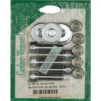 GW, Pulley Schrauben Kit für die hintere Riemenscheibe, Innensechskant, verchromt